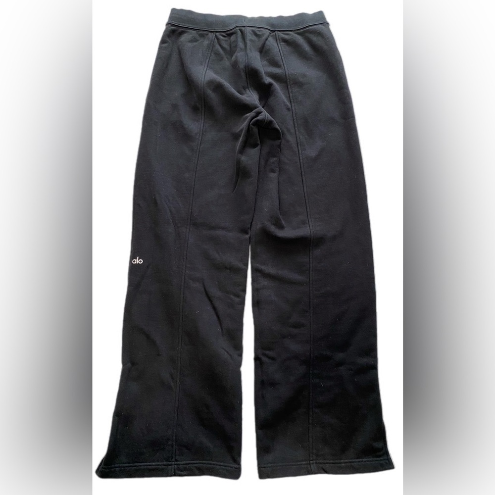Alo High-Waist Straight Leg Slit Sweatpant - Picture 14 of 16
